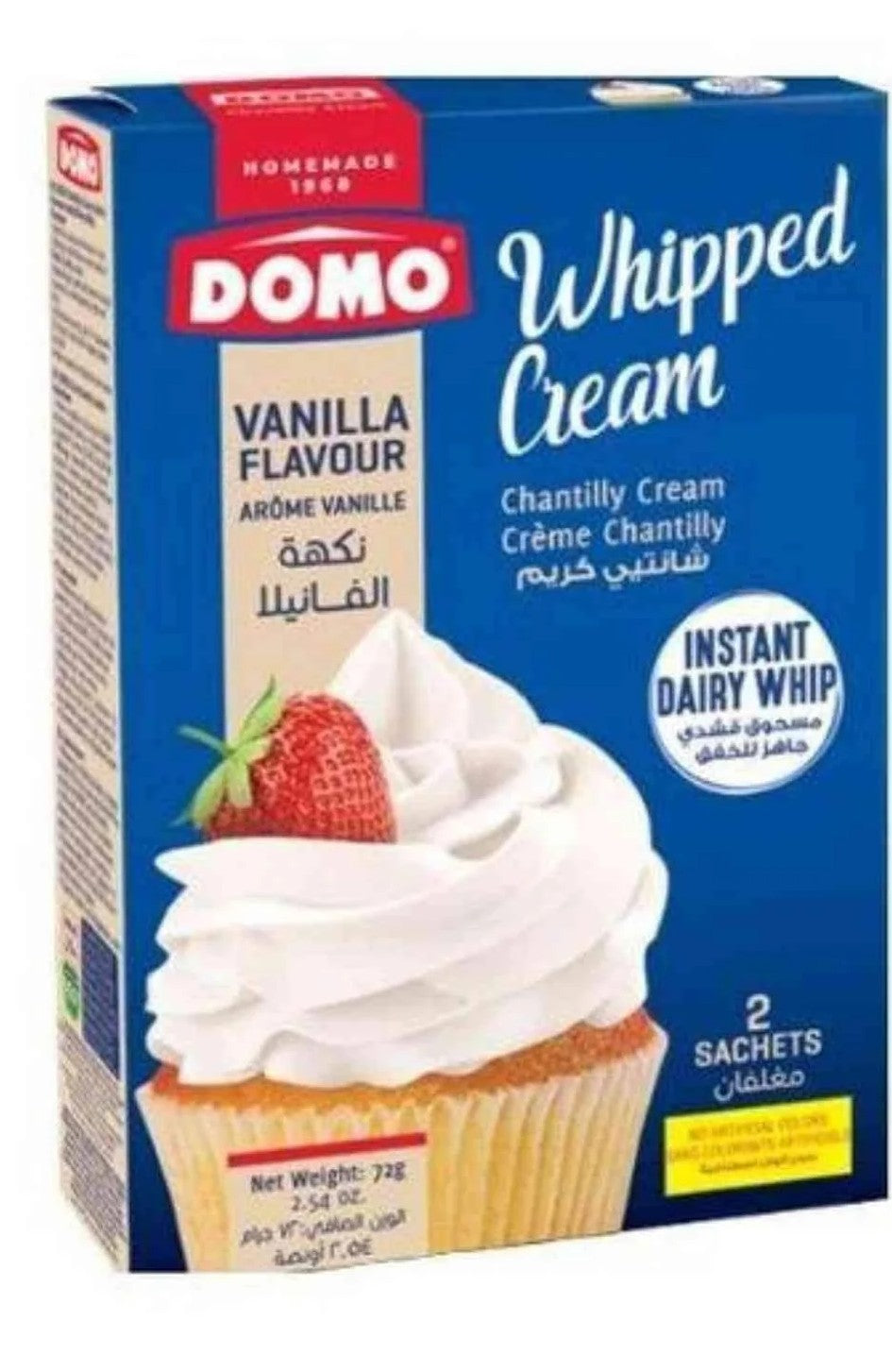 DOMO WHIPPED CREAM VANILLA 72G
