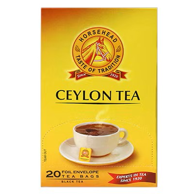 CEYLON TEA HORSE HEAD 20 TEA BAGS