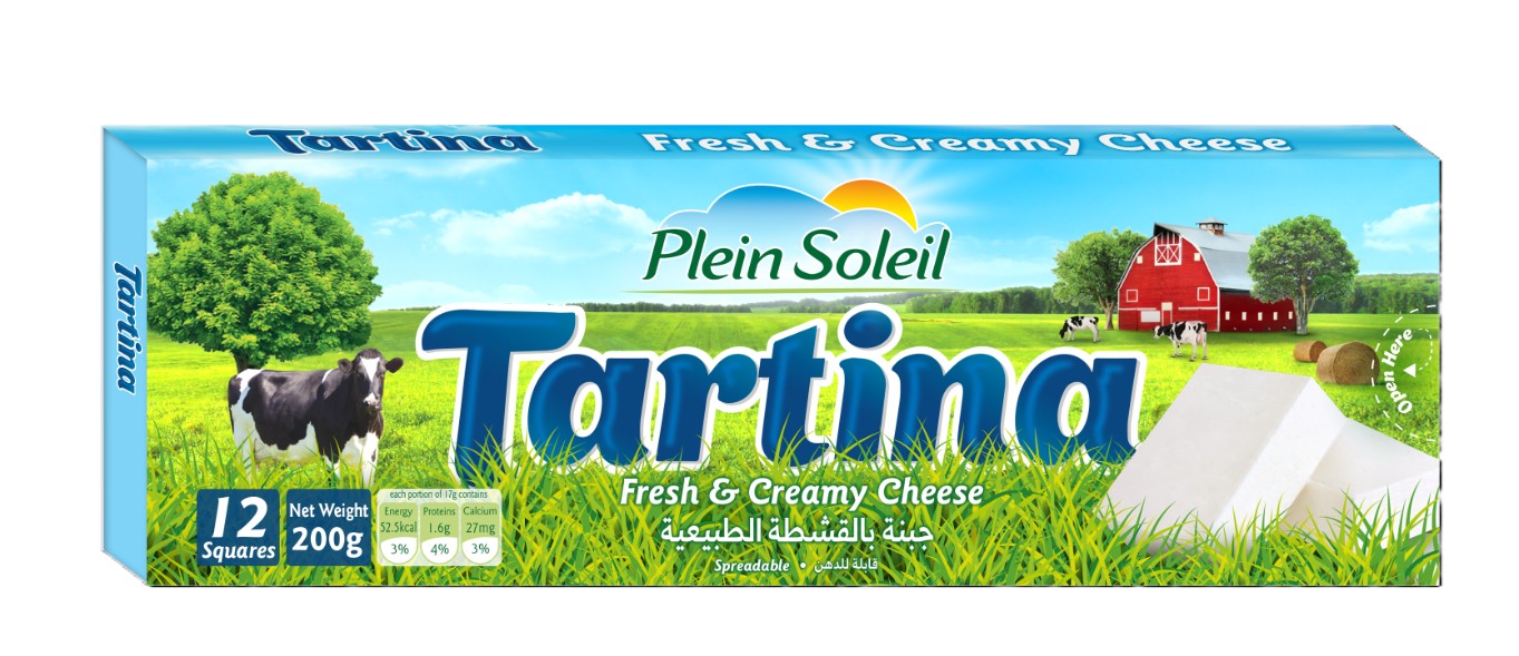 PLEIN SOLEIL TARTINA CHEESE SQUARE 200G