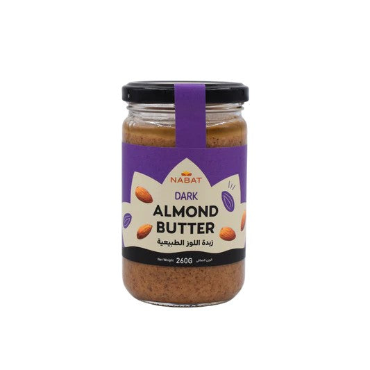 NATURAL DARK ALMOND BUTTER 260G