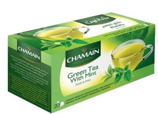 CHAMAIN GREEN TEA WITH MINT 20 TEA BAG