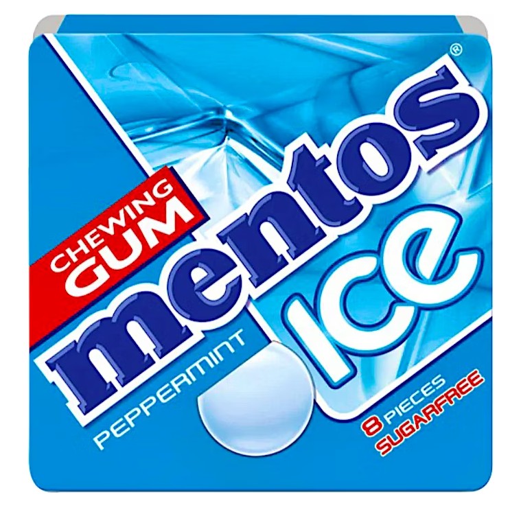 MENTOS ICE CHEWING GUM PEPPERMINT