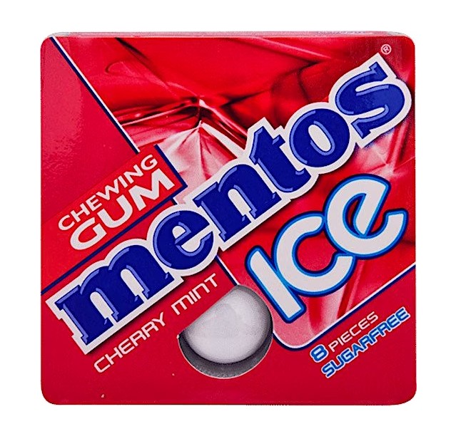 MENTOS ICE CHEWING GUM CHERRYMINT