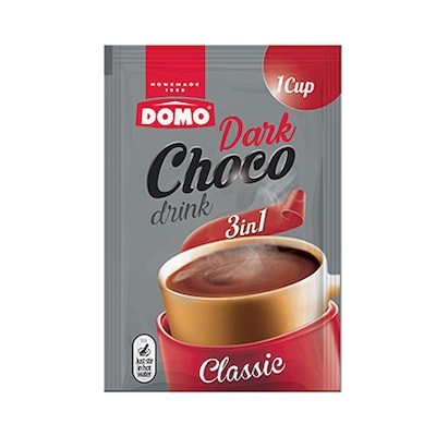 DOMO DARK CHOCO DRINK 3IN1 CLASSIC 22G