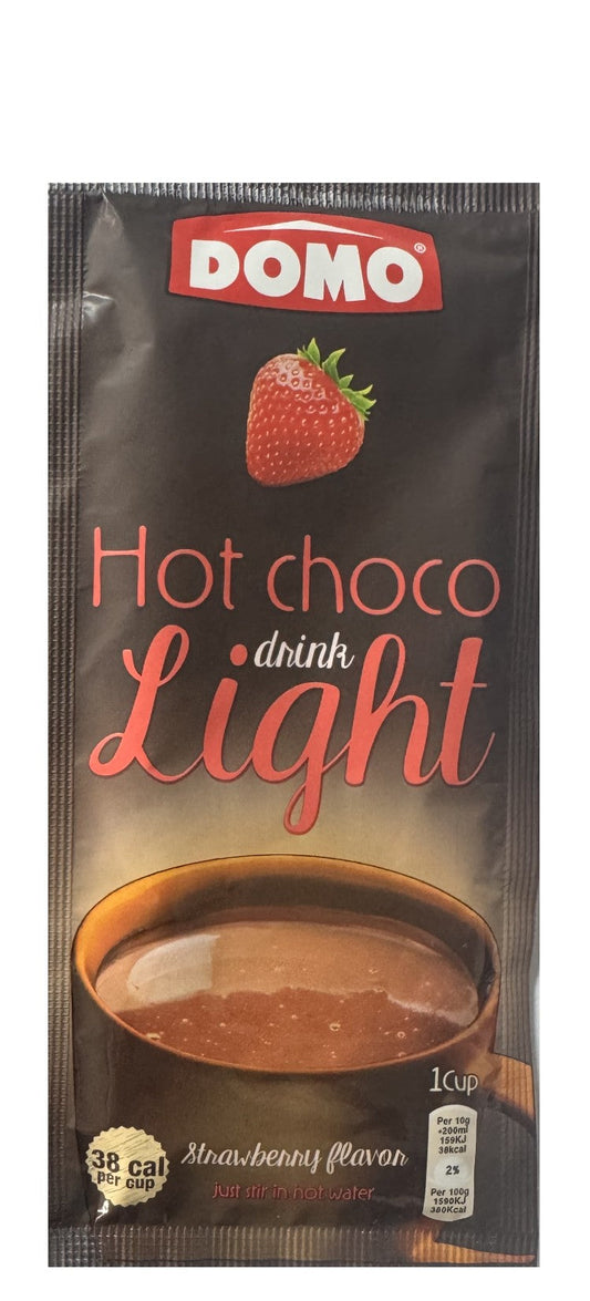 DOMO CHOCCLATE DRINK LIGHT STRAWBERRY 10G
