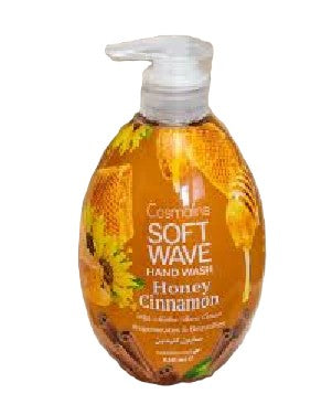 COSMOLINE SOFT WAVE HAND WASH HONEY CINNAMON 550ML
