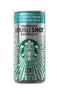 STARBUCKS DOUBLE ESPRESS NO ADDED SUGGAR 200ML
