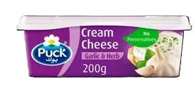 PUCK CHEESE TUBS GARLIC 200G
