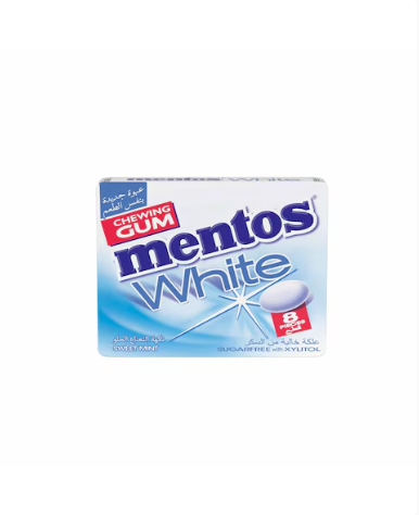 MENTOS CHEWING GUM WHITE SUGAR FREE